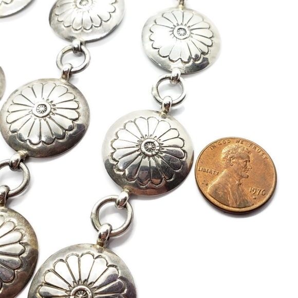 Native American 925 Sterling Concho 42.5\